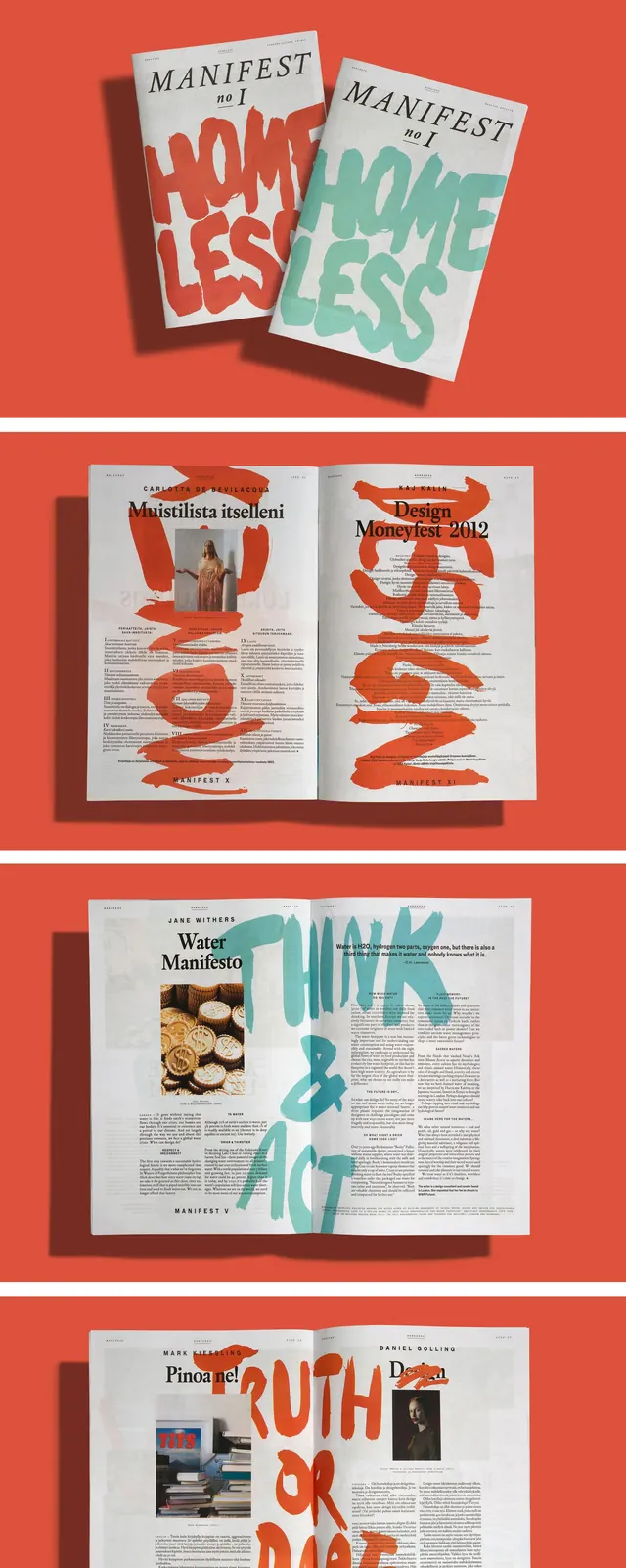 Manifesto Typography Layouts, brutalist, neo-brutalist, high-contrast