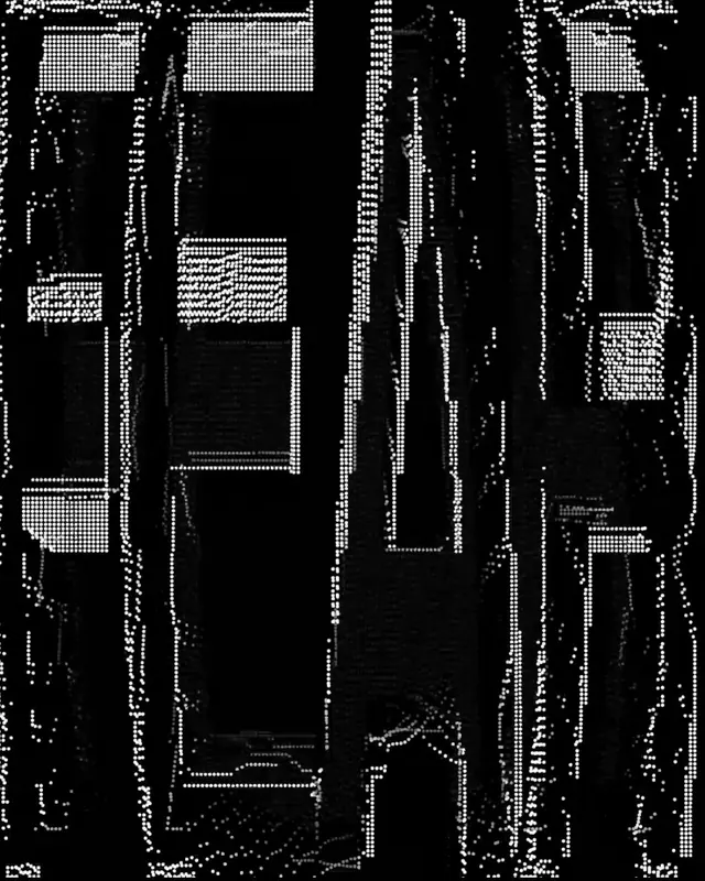 Abstract Monochromatic Texture, brutalist, monochrome, monochrome