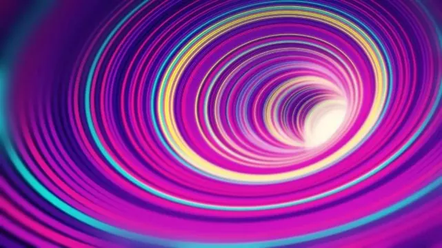 Abstract Concentric Light Rings