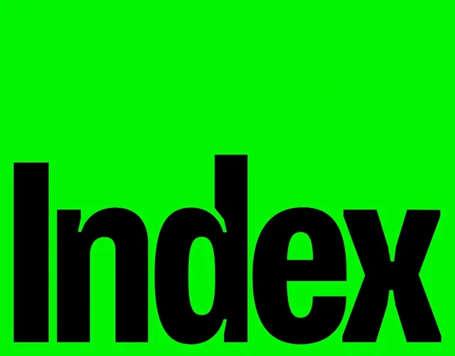 Bold neon type treatment, flat, minimal, neon