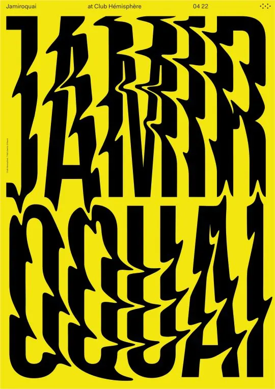 Bright yellow and black graphic, geometric, vibrant, vibrant