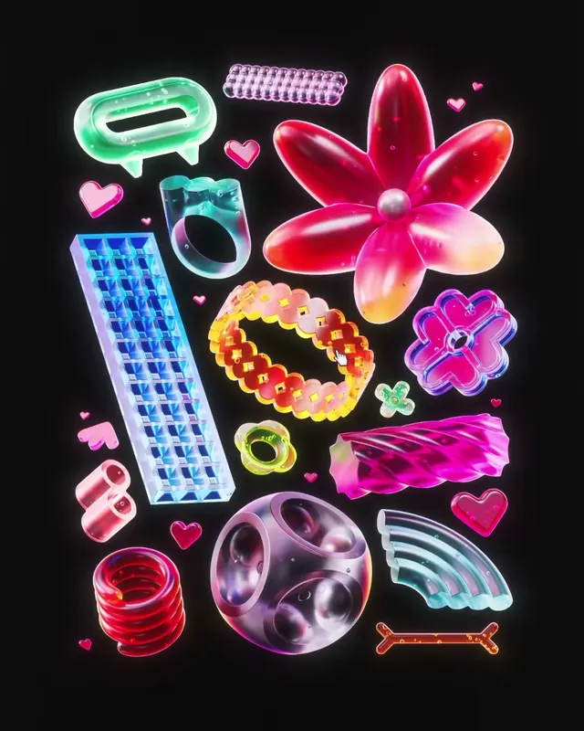 Lucid Treats, abstract, playful, dark