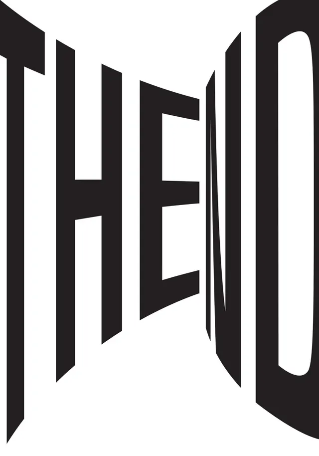 Abstract 3D text composition with depth, 3d-render, technical, monochrome