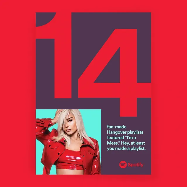 Music streaming promotional graphic, playful, gradient-heavy, vibrant