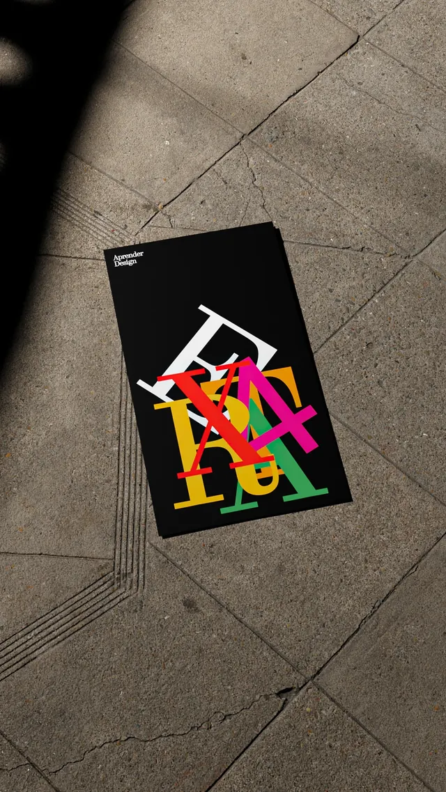 Neon hash typographic design, playful, geometric, vibrant