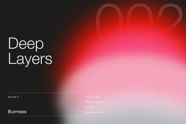 Deep Layers Volume 2, dark-mode, gradient-heavy, dark