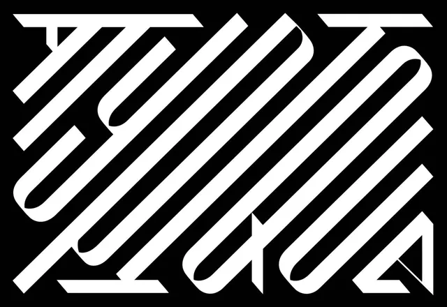 Diagonal striped geometric typography composition, geometric, abstract, dark
