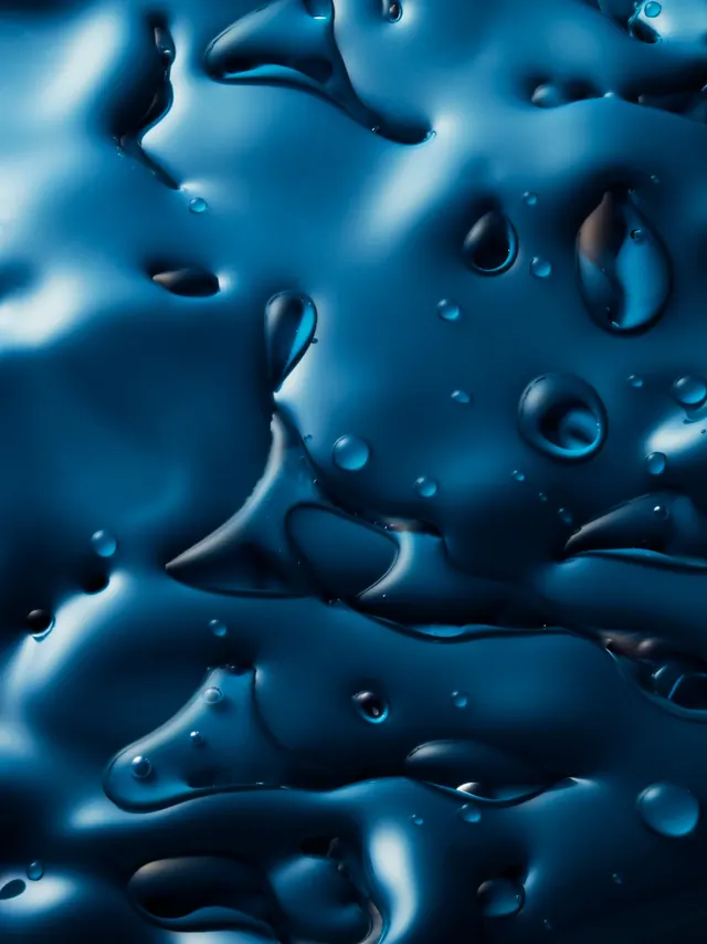 Abstract blue liquid texture, abstract, 3d-render, cool