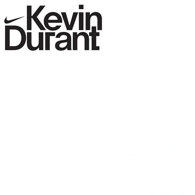 Nike Kevin Durant Typography Design, photographic, minimal, high-contrast