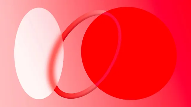 Red glassmorphism shape stack, glassmorphism, minimal, vibrant