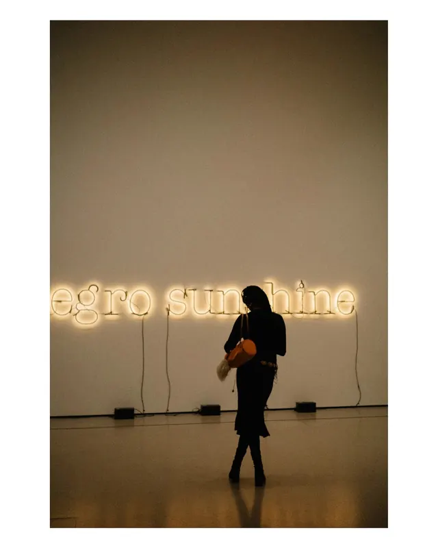 Experimental typography portrait, photographic, experimental, vibrant