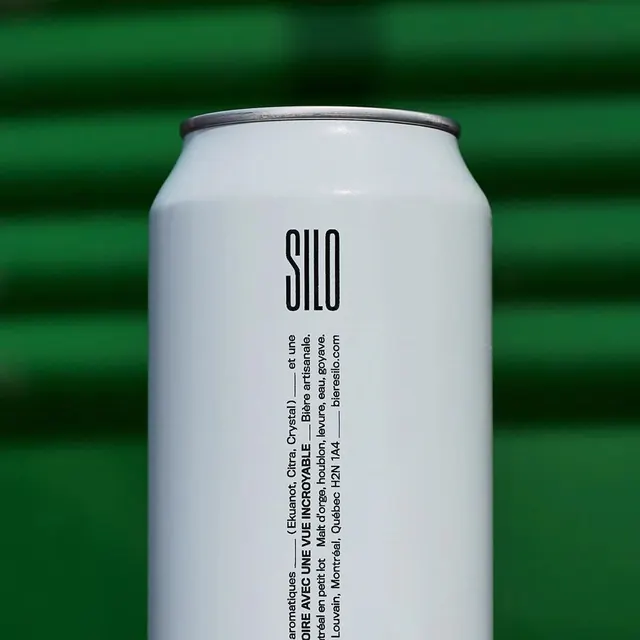 SILO beverage can packaging design with minimalist branding, minimal, corporate-clean, vibrant