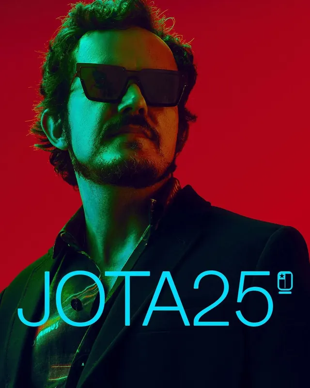 Cyberpunk Portrait with Neon Typography, dark-mode, dark