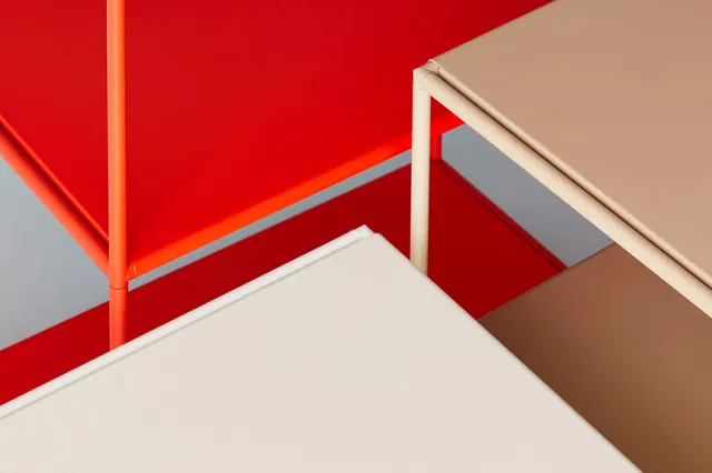 Minimalist color swatch composition, minimal, abstract, vibrant