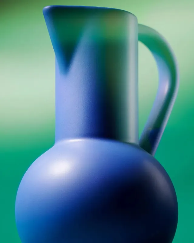 Gradient ceramic pitcher 3D render, 3d-render, gradient-heavy, gradient