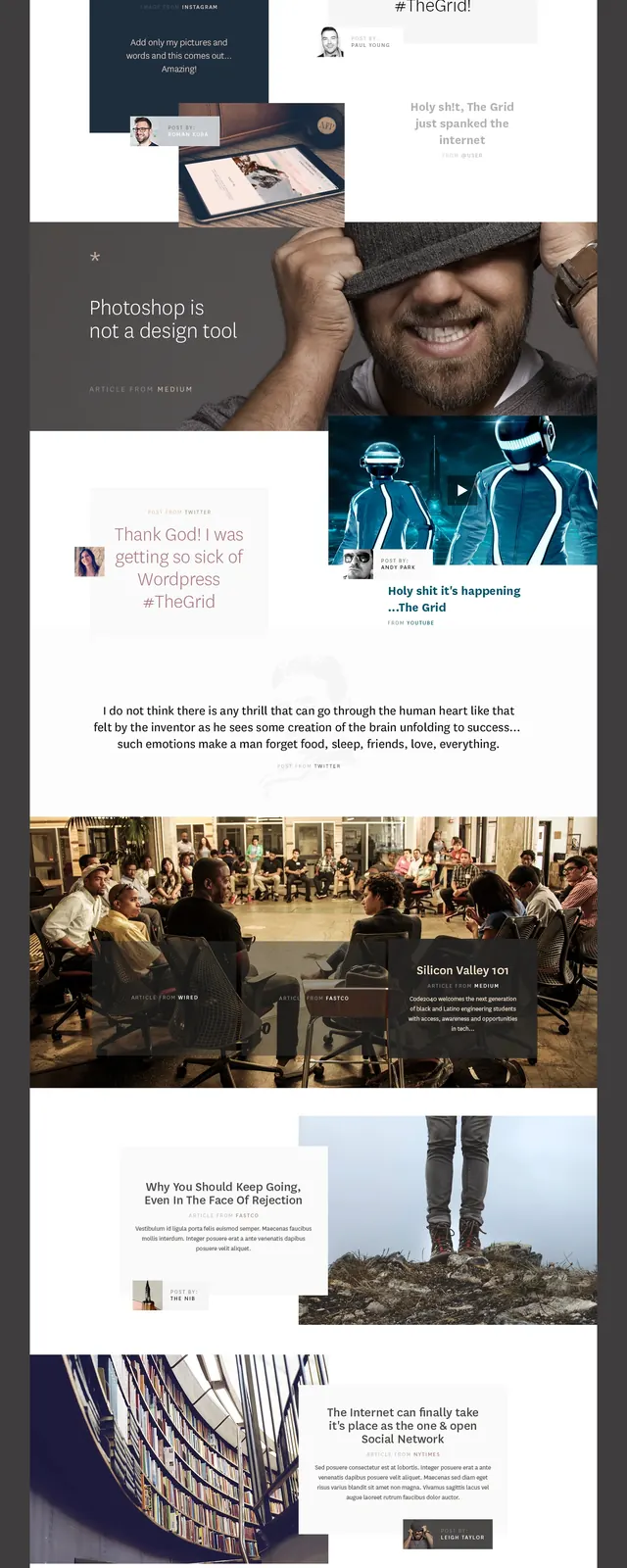 Long-form editorial collage on social media and tech culture, editorial, collage, light