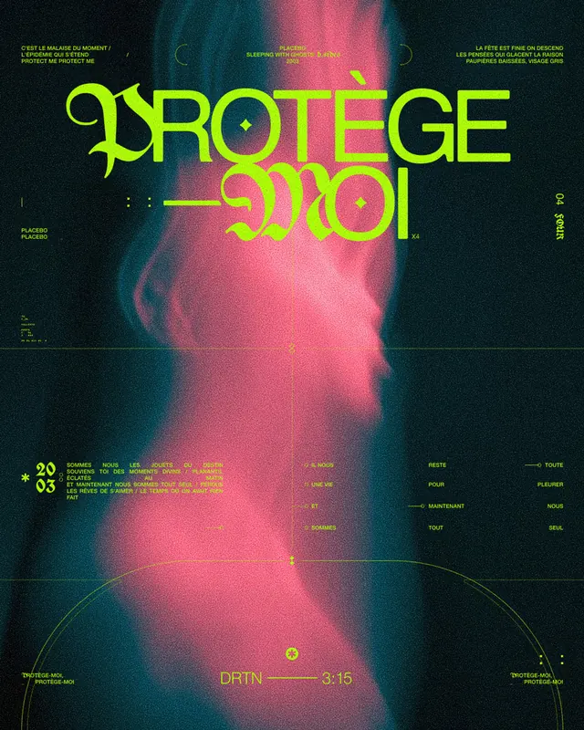 Neon yellow protest poster with vibrant pink gradient, gradient-heavy, minimal, vibrant