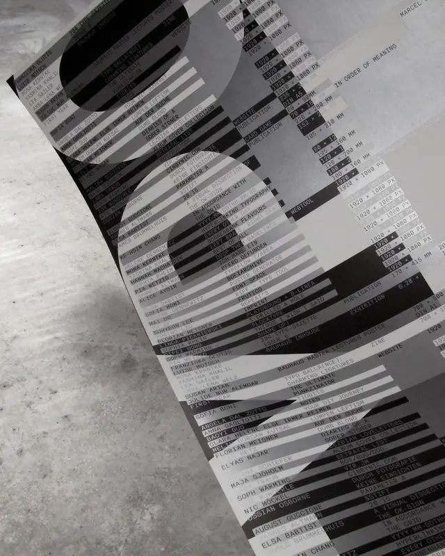 Fragmented text layout on printed pages, editorial, data-dense, monochrome