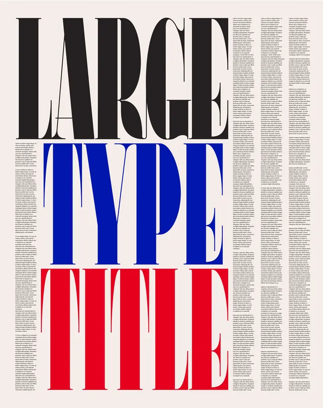 Bold independent editorial typography, editorial, bold, high-contrast