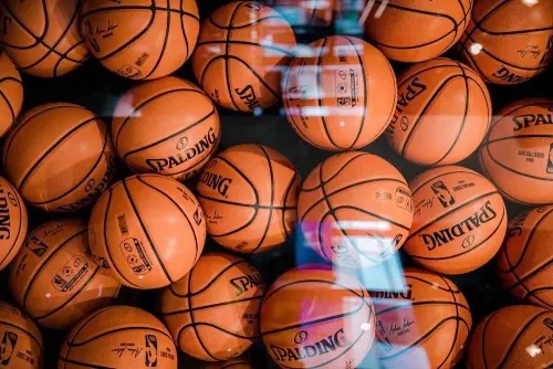 Basketball Pattern Collage