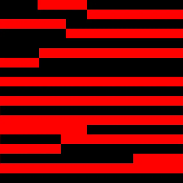 Red and Black Horizontal Bar Composition