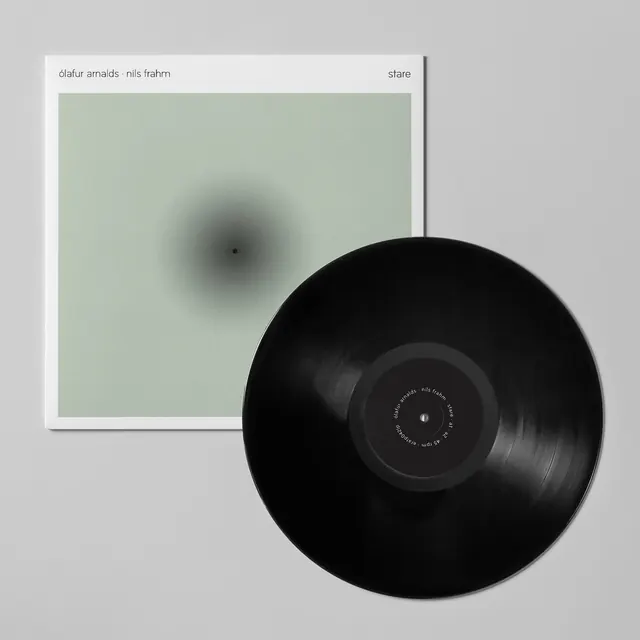 Minimalist Vinyl Record Cover, minimal, swiss, light
