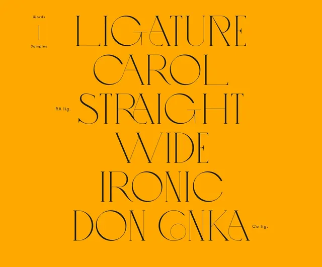 Typography Type Specimen