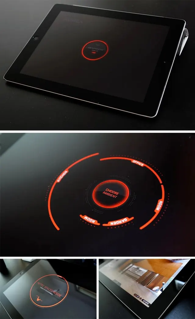 Circular Logo Mockup, minimal, dark-mode, dark
