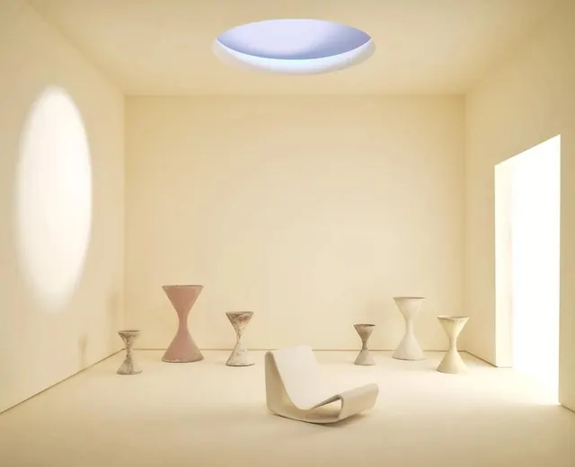 Minimalist Interior Architectural Render, minimal, organic, warm