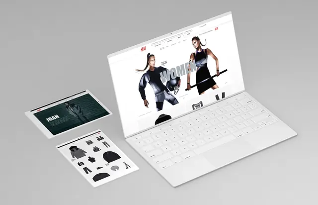 Tech Product Mockup Spread, minimal, editorial, light