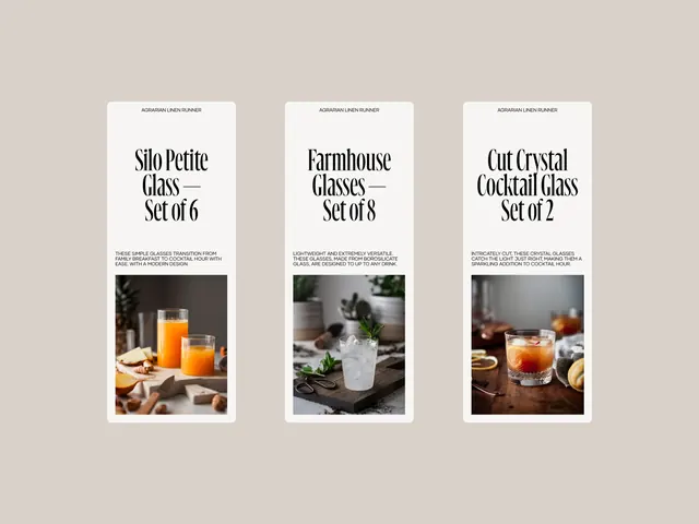 Glassware Collection Mockups, minimal, light-mode, light