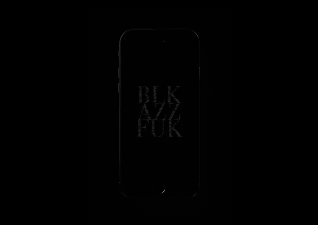 Dark Textured Wordmark, minimal, dark-mode, dark