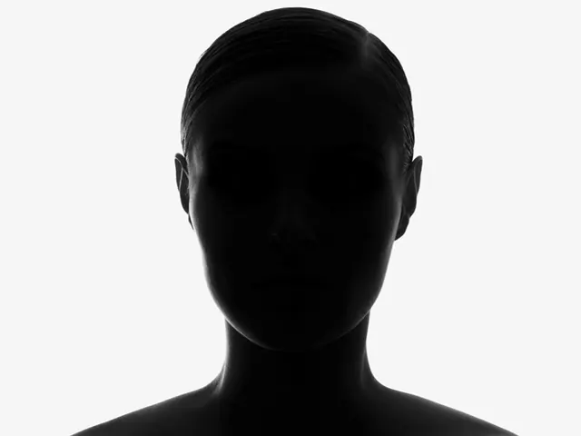 Silhouette Portrait, minimal, monochrome, monochrome