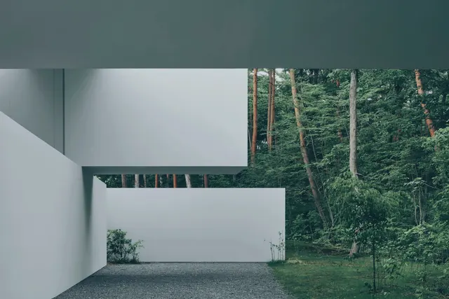 Modernist Architecture and Nature, minimal, swiss, light