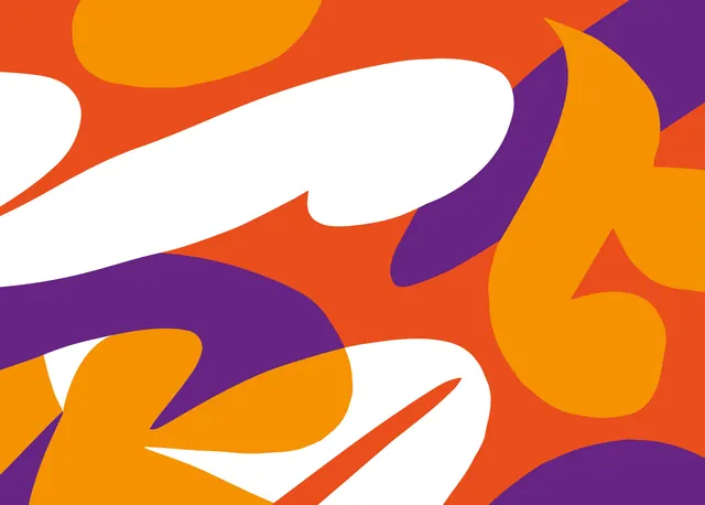 Abstract Organic Shapes Composition