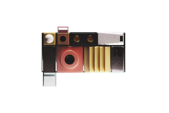 Modular geometric 3D device prototype, minimal, geometric, light