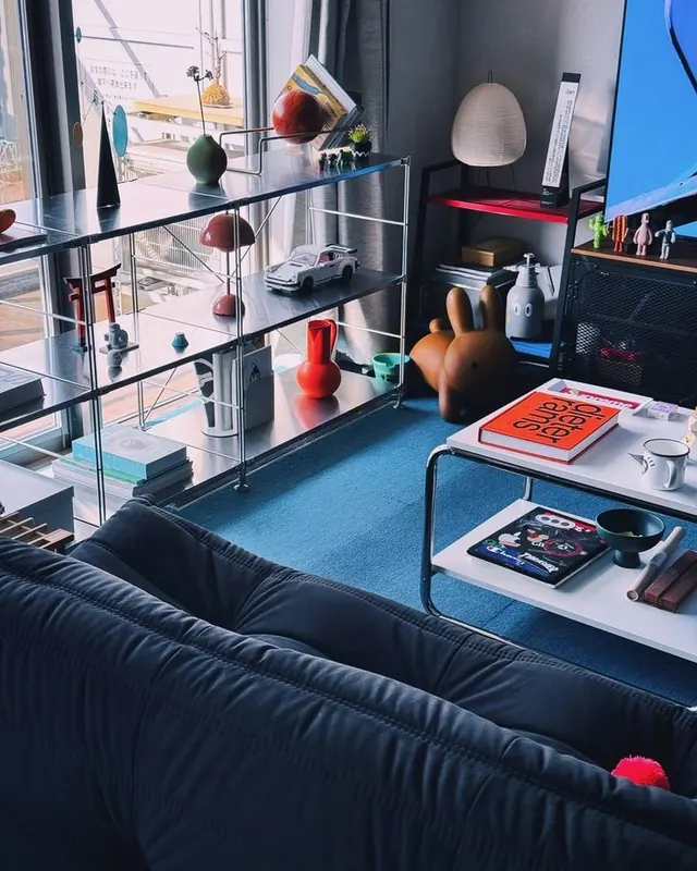 Modern Interior Workspace, minimal, luxury, dark