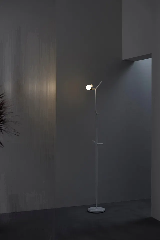 Minimalist Floor Lamp Interior, minimal, light-mode, monochrome