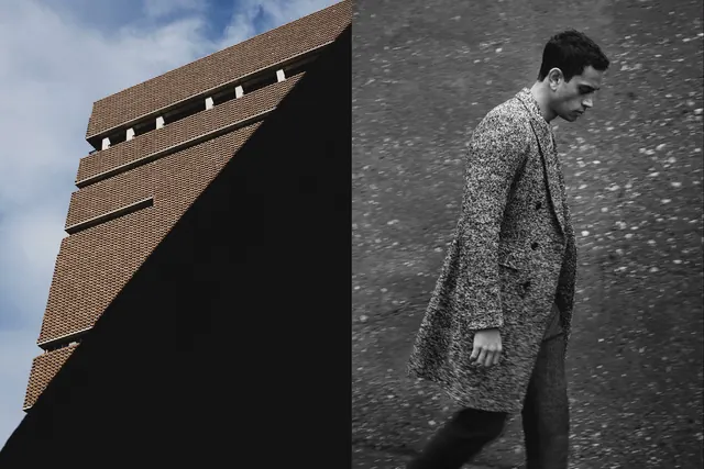 Architectural and Fashion Split Composition, minimal, monochrome, monochrome