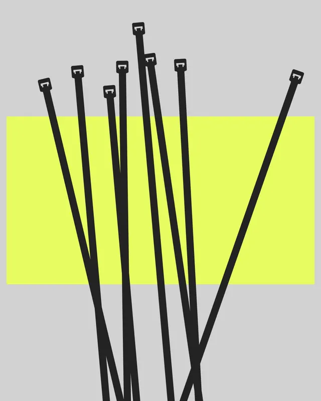 Abstract Geometric Line Composition, minimal, geometric, high-contrast
