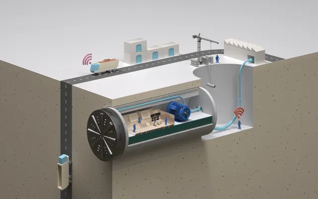 Industrial 3D Render of a Laboratory Setup