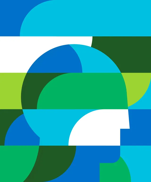 Geometric Abstract Composition, geometric, minimal, vibrant