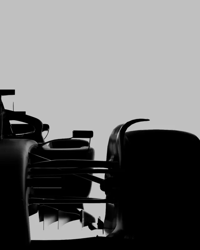 Sculptural mechanical form in black and white, monochrome, technical, dark