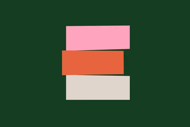 Stacked color blocks with geometric composition, geometric, abstract, vibrant