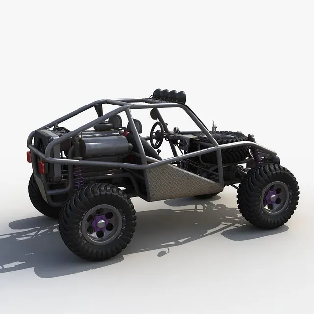 3D render of off-road buggy vehicle, 3d-render, technical, light