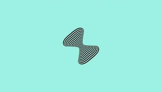 Play symbol kinetic design, minimal, geometric, light