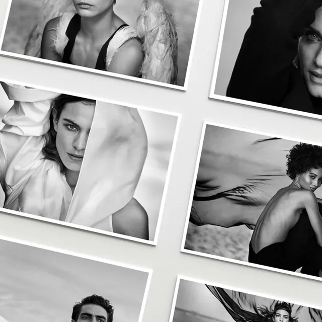 Douglas brand identity campaign, minimal, monochrome, dark