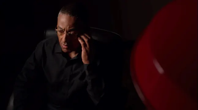 Breaking Bad scene still, dark-mode, photographic, dark