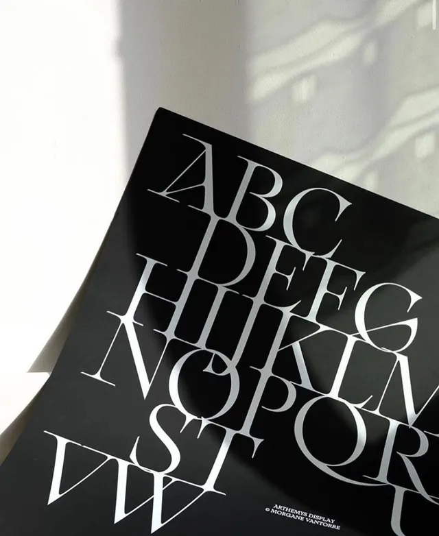 ABC Defying Signage type specimen, geometric, editorial, monochrome