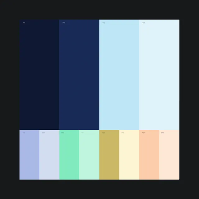 Google Fitbit design palette study, technical, minimalist, cool